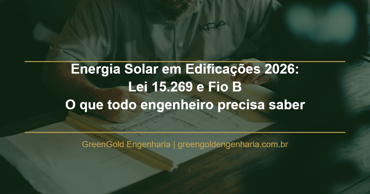 Energia solar em edificações 2026 - novas regras ANEEL e Lei 15.269