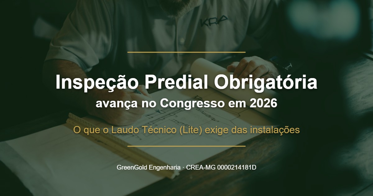 Inspeção predial obrigatória avança no Congresso: o Laudo de Inspeção Técnica de Edificação (Lite) e o impacto nas instalações prediais