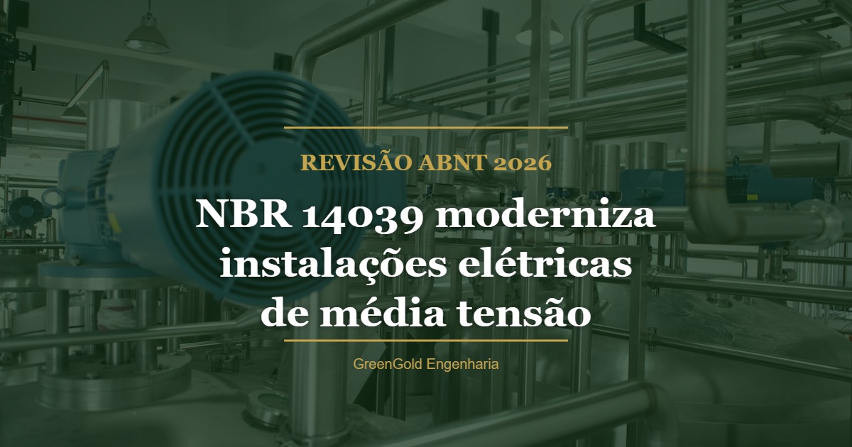 Revisão da NBR 14039 entra em consulta nacional em 2026 e moderniza instalações elétricas de média tensão em projetos prediais