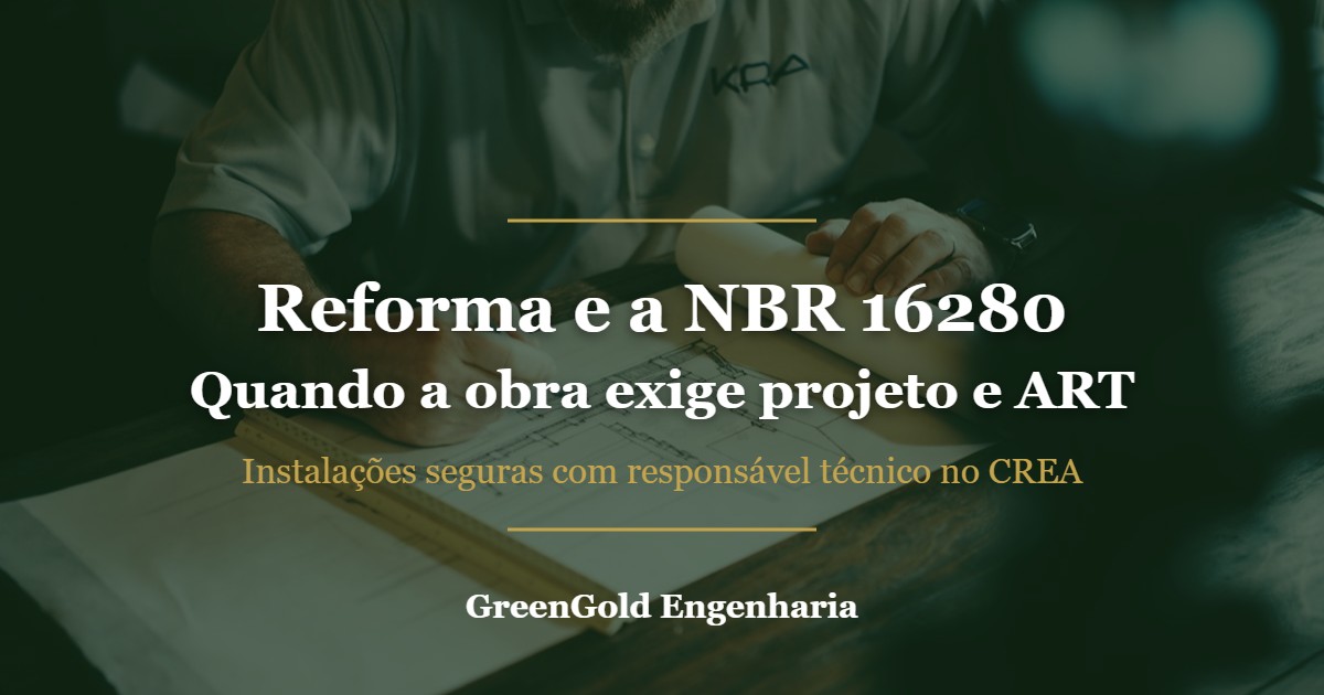 NBR 16280: quando a reforma do apartamento ou condomínio exige projeto e ART